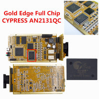 CYPERSS AN2131QC AN2135SC Full Chip Can Clip V178 + Reprog V172 Auto Diagnostic Interface Gold PCB For Can Clip Cars 1998-2017