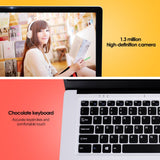 A10 ultra-thin laptop Notebook 15.6 inch Intel Z8350 Quad Core 4G 64G student business office Portable computer