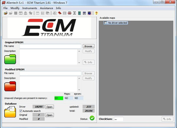 For KTAG and KESS V2  ECM TITANIUM 1.61 With 18259+ Driver ECM 26000+ Software