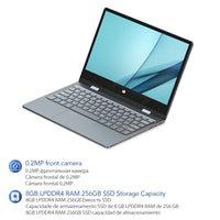 BMAX Y11 Laptop 11.6 Inch Intel Gemini Lake N4100 1920*1080 Intel HD Graphics 600 8GB RAM 256GB ROM SSD DDR4 Ultra-Thin Notebook