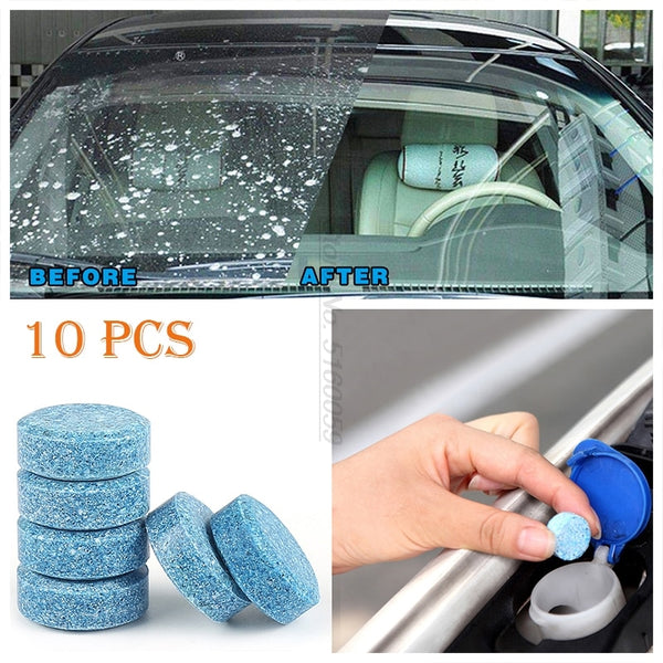 10PCS 1pcs=4L Car Accessories Solid Wiper Window Glass Cleaner for Accessoires Auto Windshield Anti-Rain Accesorios Carro Auto