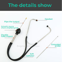 Car Stethoscope Auto Mechanics Engine Cylinder Stethoscope Hearing Tool Car Engine Tester Diagnostic Tool