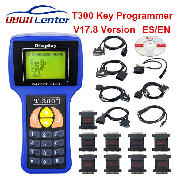 2 Color T-300 T300 Auto Key Programmer T Code T 300 Software 2017 V17.8 Support Multi Brand Cars T300 Key Maker Transponder