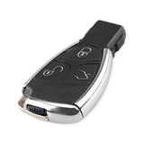 KEYYOU 3 Buttons Remote Auto Smart Key Case Shell For Mercedes Benz B C E ML S CLK CL GL W211 Chrome Style With Battery Holder