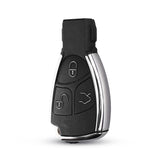 KEYYOU 3 Buttons Remote Auto Smart Key Case Shell For Mercedes Benz B C E ML S CLK CL GL W211 Chrome Style With Battery Holder