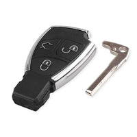 KEYYOU 3 Buttons Remote Auto Smart Key Case Shell For Mercedes Benz B C E ML S CLK CL GL W211 Chrome Style With Battery Holder