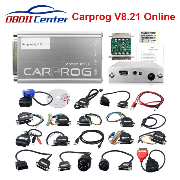 Online Carprog V8.21 Programmer Car prog 8.21 Full Repair Tool More Authorization Than Carprog V10.93/V10.05/V9.31 With Keygen