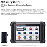 AUTEL MaxiSys MS906BT OBD2 Scanner Car Diagnostic Auto Tool Key Programmer Support Remote Control Tech Scanner Automotivo