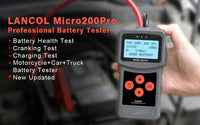 Lancol Micro200 Pro 12V Car Battery Tester 40 to 2000CCA 12 Volt Battery Tools For The Car Quick Cranking Charging Diagnostic