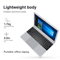 LHMZNIY Student Laptop 15.6 Inch Intel Quad Core 4GB RAM Netbook 1080P Windows 10 Notebook with WiFi Bluetooth Webcam