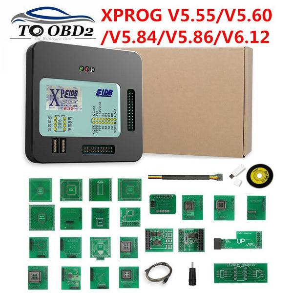 Newest X Prog-M Xprog m V5.55 V5.60 V5.84 V5.86 V6.12 ECU Chip Tunning Programmer X Prog M Box 5.55 XPROG-M Without USB Dongle