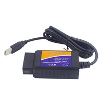 ELM 327 V1.5 OBD 2 ELM327 USB Interface CAN-BUS Scanner Diagnostic Tool Cable Code Support OBD-II Protocols