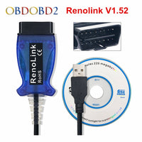 Renolink V1.52 For Renault ECU Programmer Reno Link OBD2 Key Programming Airbag Reset Tool