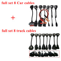 VD DS150E CDP 8pcs Full Set Car Cables + 8pcs Truck Cables for tcs cdp pro plus/MVD/Kess Auto Cable for delphis for