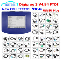 DIGIPROG 3 V4.94 Full Set  All Cables Odometer Correction 2018 Original CPU FTDI Digiprog3 Digiprog 3 V4.94 Mileage Correction