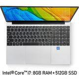 15.6 inch i7 Gaming Laptops With 8G RAM 1TB 512G 256G 128G SSD Ultrabook Win10 Notebook Computer