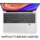 AMOUDO 15.6 Inch 1920*1080 Laptop Win10 System Intel Celeron Ultrabook 8GB RAM up to 1TB SSD I7 CPU Gaming Laptop Computer