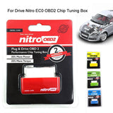 Obd2 Drive Nitro EC0 OBD2 Chip Tuning Box Plug Driver For Cars 15% Fuel Save More Power Launch Diagnostic Tool