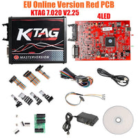 2020 Online Red V2.53 KESS V5.017 V2 KTAG V7.020 V2.25 4LED No Token OBD2 Manager K-TAG 7.020 KESS V2 ECU Upgrade Programmer