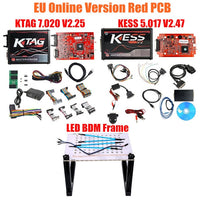 2020 Online Red V2.53 KESS V5.017 V2 KTAG V7.020 V2.25 4LED No Token OBD2 Manager K-TAG 7.020 KESS V2 ECU Upgrade Programmer