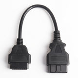 OBD2 Extension Cable Car for Launch IDIAG/Easydiag/Pro/Pro3/V/GOLO/Mdiag/ELM327 extend obd ii connector OBD adapter 14CM