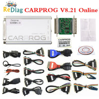 Online Carprog V8.21+Keygen Full Adapter Car Prog V10.93/V10.05/8.21 For Airbag/Radio/Dash/IMMO/ECU Programmer Auto Repair Tool