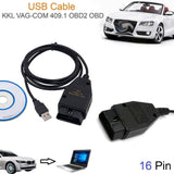 OBD2 Cable kkl vag com 409.1 K-line Auto Diagnostic Scanner Scan Tool KKL VAG-COM 409.1 For Seat V W USB Interface Cable