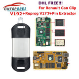 For Renault Can Clip V190 Full Chip With CYPRESS AN2135SC/2136SC Chip Gold PCB Board V178 Can Clip Car Diagnostic Tool