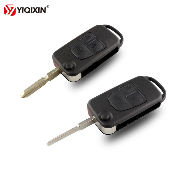 YIQIXIN 3 Buttons Flip Folding Key Shell For Mercedes Benz ML C CL S SL SEL Remote Car Key Case For Benz