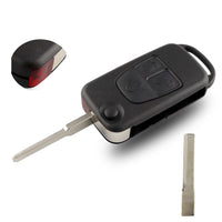 YIQIXIN 3 Buttons Flip Folding Key Shell For Mercedes Benz ML C CL S SL SEL Remote Car Key Case For Benz