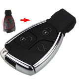 jingyuqin New Modified New Smart Remote Key Shell Case Fob 3B for Mercedes-Benz  B C E ML S CLK CL Chrome Style No logo