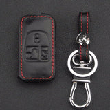 jingyuqin Remote 3 Buttons Leather Car Key Case Cover For Mercedes Benz ML C CL S SL SEL Flip Folding Key Holder Keychain