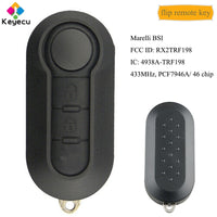 KEYECU Flip Remote Control Car Key With 2 Btns 433MHz PCF7946 Chip Marelli BSI - FOB for Peugeot Boxer 2012 2013 2014 2015 2016