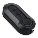 KEYECU 315MHz/ 433MHz PCF7946A Chip Flip Remote Car Key Fob 3 Button for Fiat 500 Grande Punto Doblo Qubo - Delphi BSI