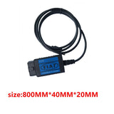 Online OBDII OBD2 EOBD USB Diagnostic Scanner Tool Cable for Fiat Alfa Romeo Lancia