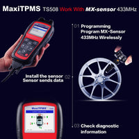 Autel MaxiTPMS TS508 + 433mhz XM sensor OBD2 TPMS programmer Car Diagnostic Tool Scaner Scania tire pressure monitoring TS508K