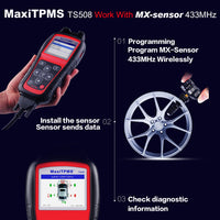 Autel MaxiTPMS TS508 + 433mhz XM sensor OBD2 TPMS programmer Car Diagnostic Tool Scaner Scania tire pressure monitoring TS508K