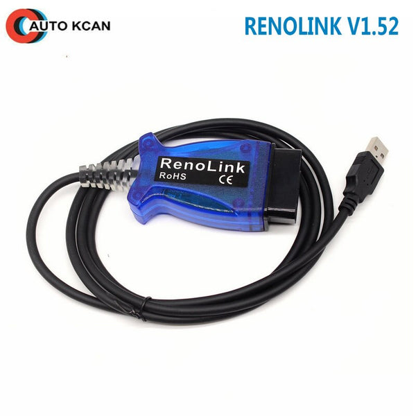 2020 Renolink OBD2 For Renault ECU Programmer V1.52 USB Diagstnotic Cable