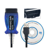 2020 Renolink OBD2 For Renault ECU Programmer V1.52 USB Diagstnotic Cable