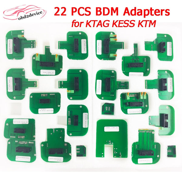 22 PCS BDM Adapters for KTAG KESS V2 KTM BDM Probe Pens and LED BDM Frame 22pcs adaptor ECU Programmer Turning Tool