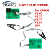 Free Shipping Xprog Eeprom Board Upa Usb V1.3 Programmer Upa Usb Adapter with Soic 8 Test Clip for XPROG V5.60/V5.70/V5.74/V5.84