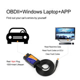 OBD2 II elm 327 V1.5 USB 16 Pin OBD Scanner elm327 odb2 Car Diagnostic Tool Auto Interface Odb Code Readers Scan eml327 For Auto